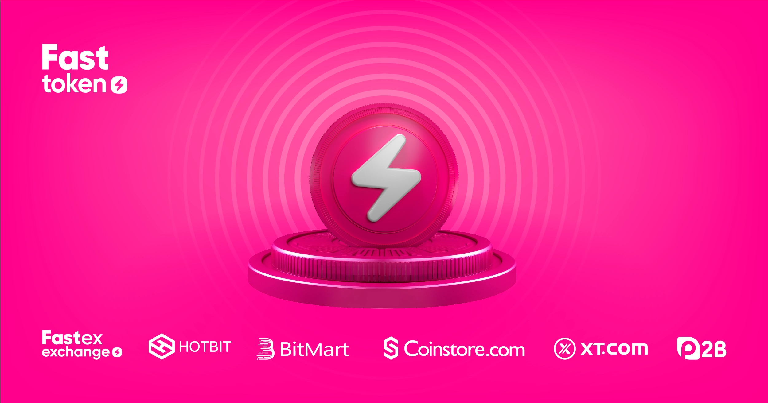 Fasttoken répertorié sur six échanges cryptographiques depuis son lancement